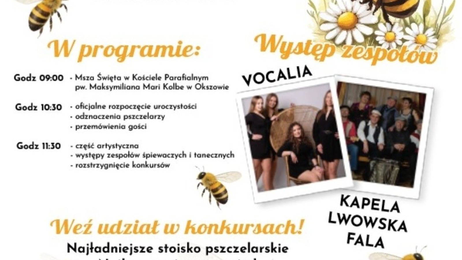 Nadbużańskie Święto Pszczoły Okszów 2026 - program wydarzenia