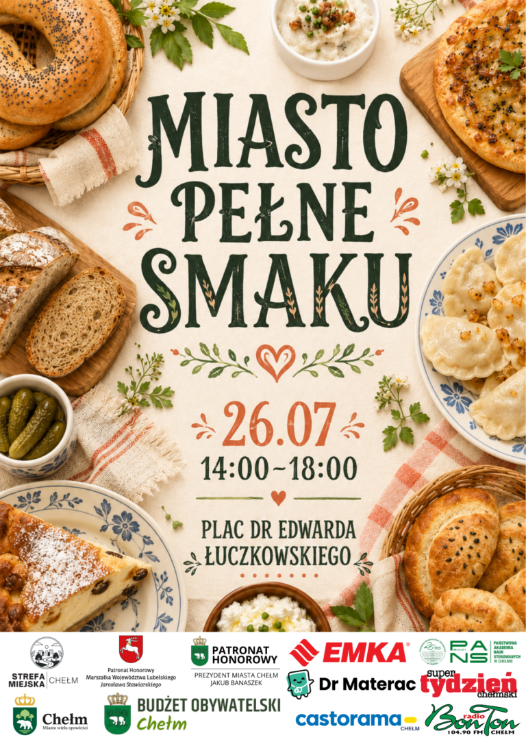 Strefa Miejska Chełm Miasto Pełne Smaku - plakat wydarzenia 26 lipca 2026
