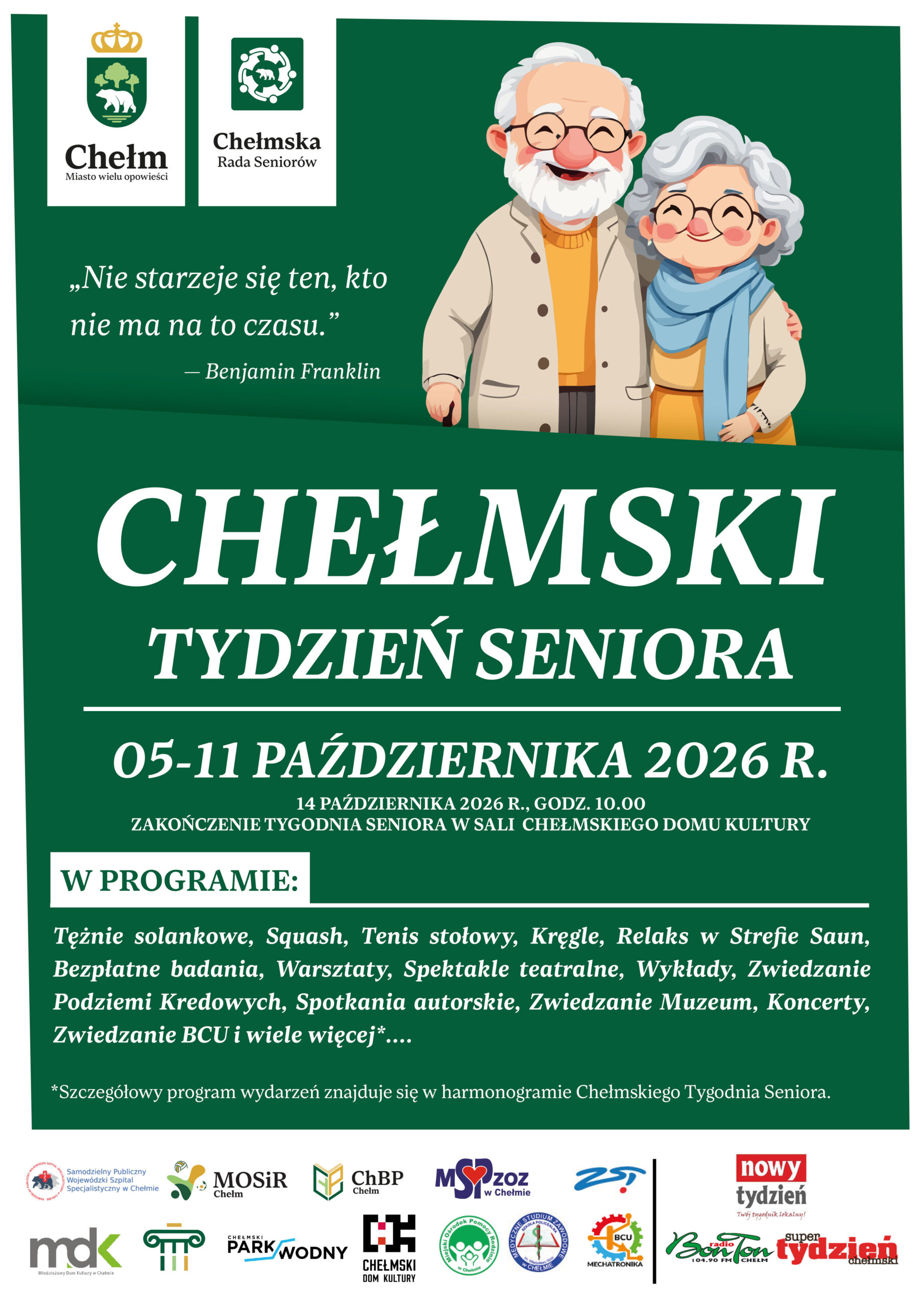 Chełmski Tydzień Seniora 2026 - aktualny plakat
