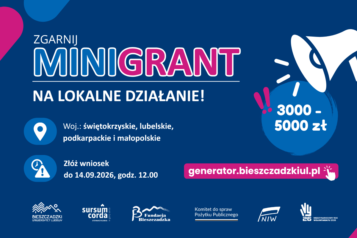 Fundusz Inicjatyw MRW - minigranty 3000-5000 zł